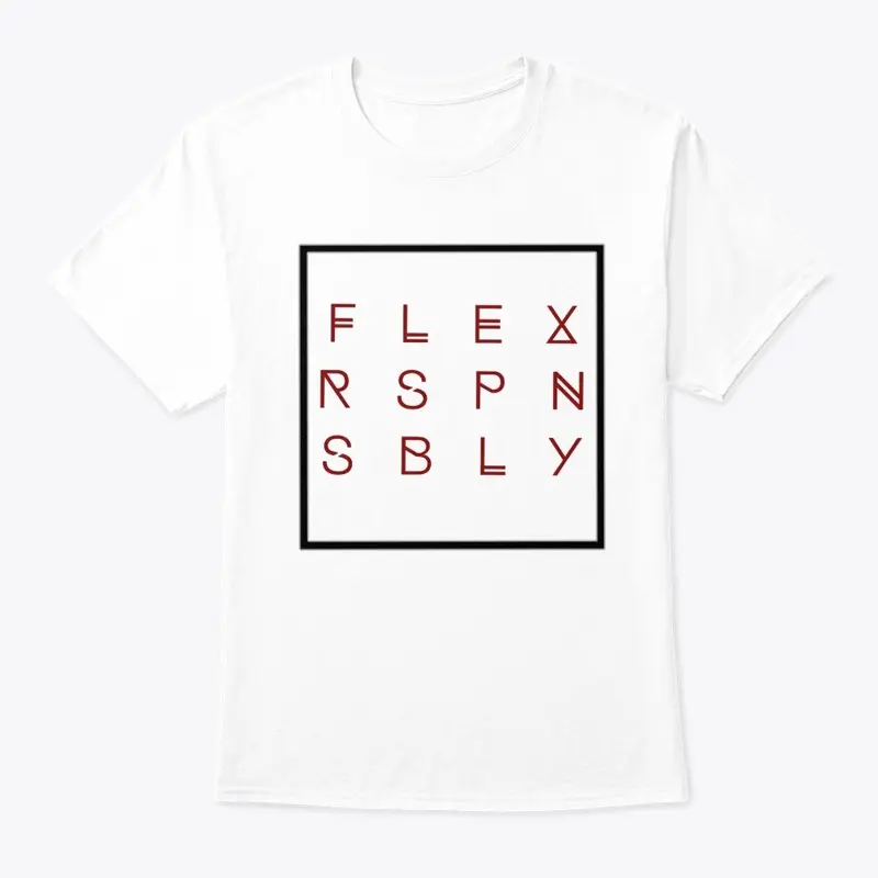 Flex Responsibily tee (blk/red)